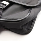 Prada Shoulder Bag Black Nylon Saffiano Leather — view 7