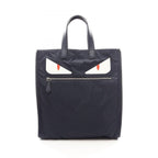 Fendi Tote Bag Bugs Monster BK Nylon Leather
