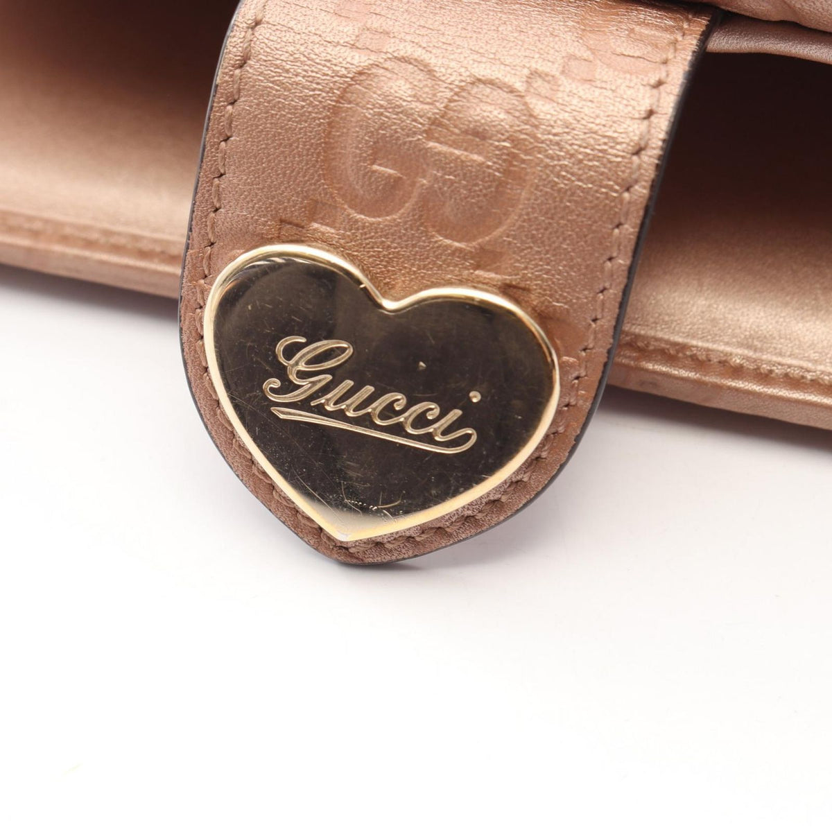 Gucci Bifold Wallet Guccissima Lovely Heart Leather — view 7