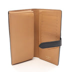 Louis Vuitton Bifold Wallet LV Vertical Noir Leather — view 3
