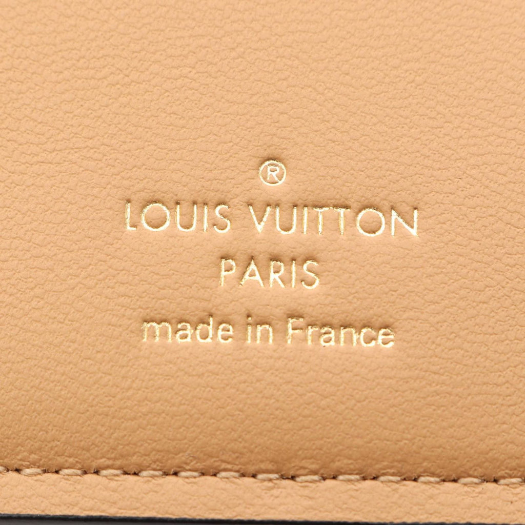 Louis Vuitton Bifold Wallet LV Vertical Noir Leather — view 5