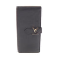 Louis Vuitton Bifold Wallet LV Vertical Noir Leather