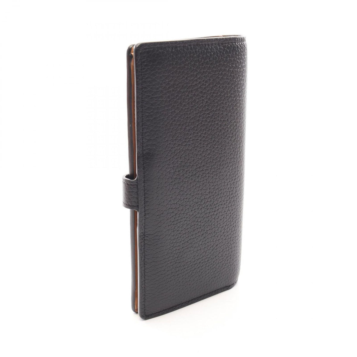 Louis Vuitton Bifold Wallet LV Vertical Noir Leather — view 2