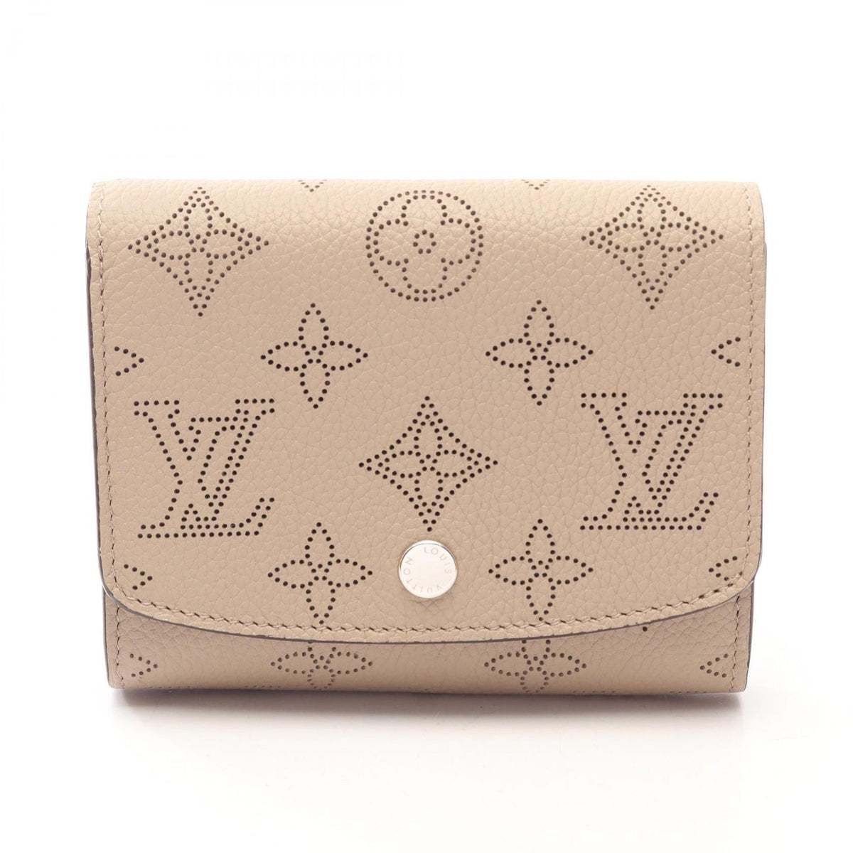 Louis Vuitton Bifold Wallet Portefeuille Iris Compact Galet Leather