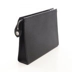 Louis Vuitton Clutch Pochette Voyage Noir Leather — view 2