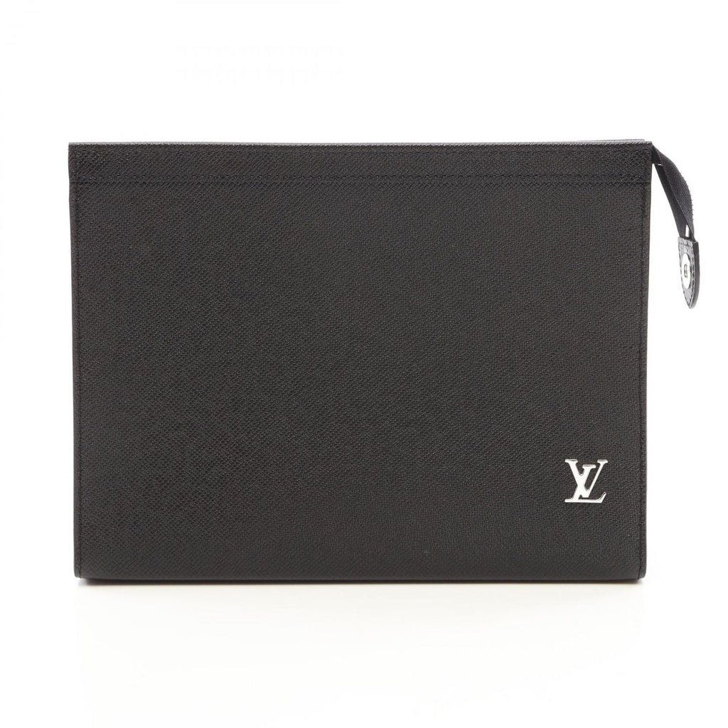 Louis Vuitton Clutch Pochette Voyage Noir Leather