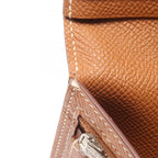 Hermes Bifold Wallet Bearn Soufflet Gold Leather — view 7