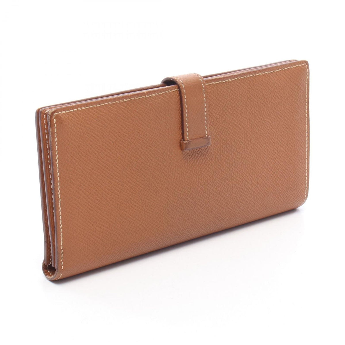 Hermes Bifold Wallet Bearn Soufflet Gold Leather — view 2