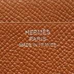 Hermes Bifold Wallet Bearn Soufflet Gold Leather — view 5