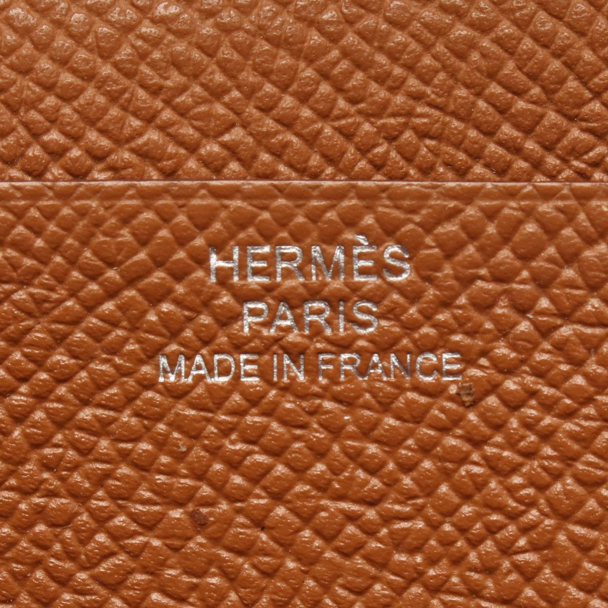 Hermes Bifold Wallet Bearn Soufflet Gold Leather — view 5