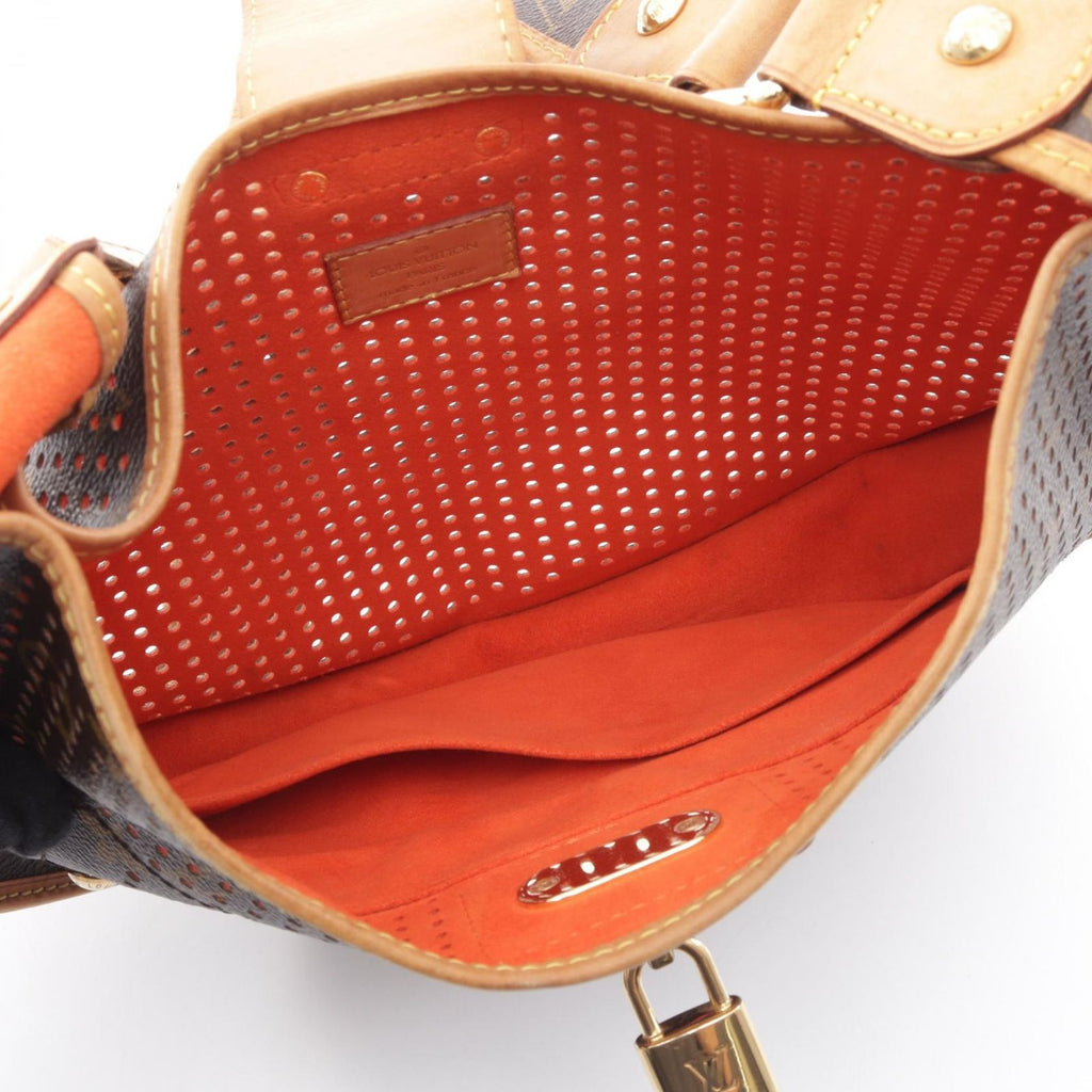 Louis Vuitton Shoulder Bag Demi Lune Orange Leather — view 3