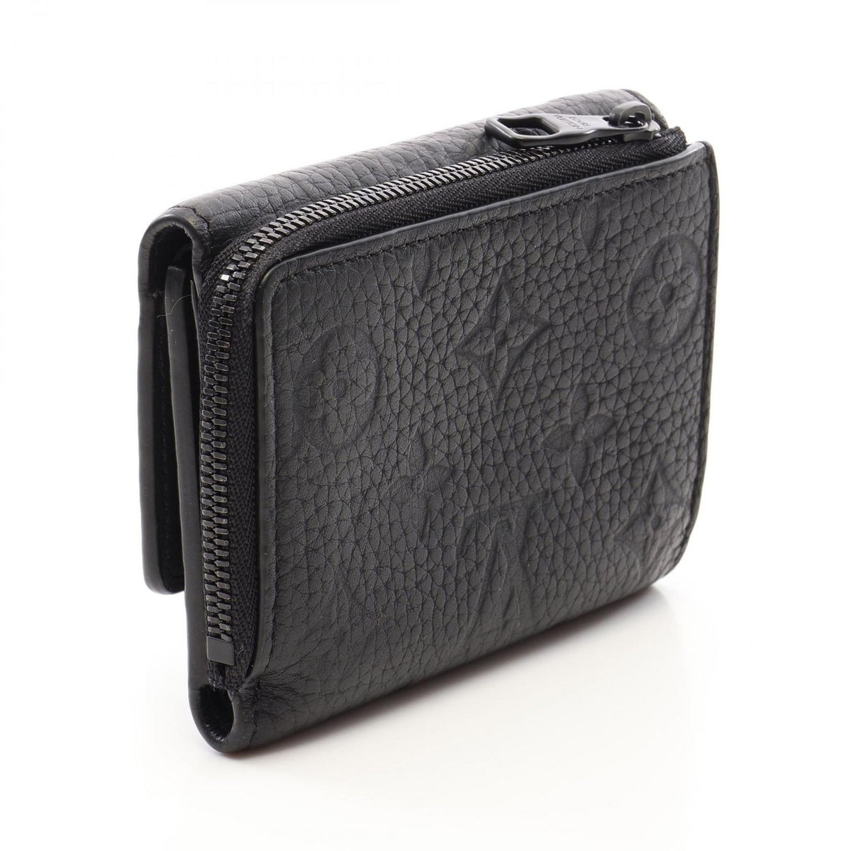 Louis Vuitton Trifold Wallet Portefeuille Pilot Noir Leather — view 2