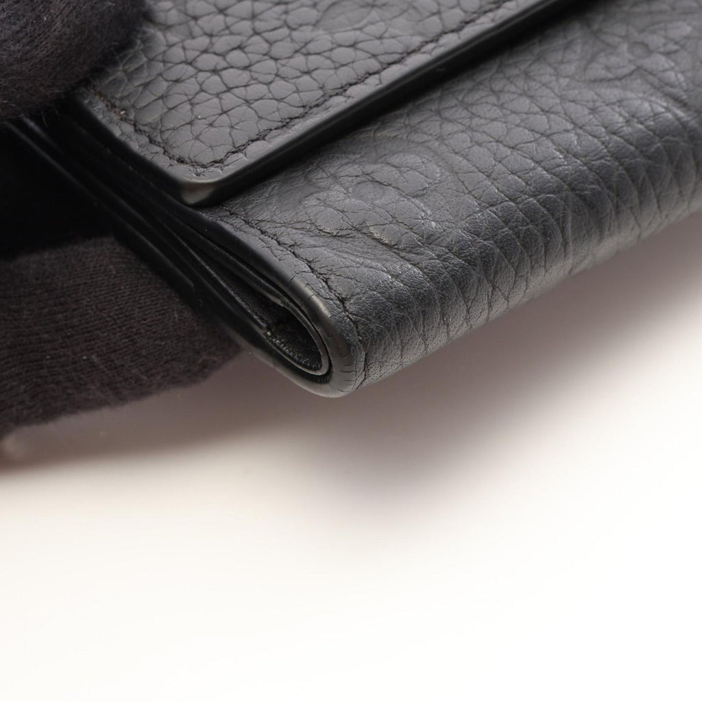 Louis Vuitton Trifold Wallet Portefeuille Pilot Noir Leather — view 6