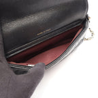 Chanel Shoulder Bag Quilted Chain Phone Case Wallet Black Caviar Leather — view 4