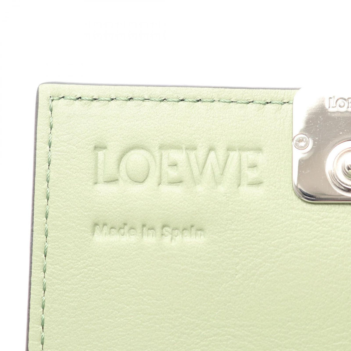Loewe Business Card Case Anagram Olive Leather — view 4