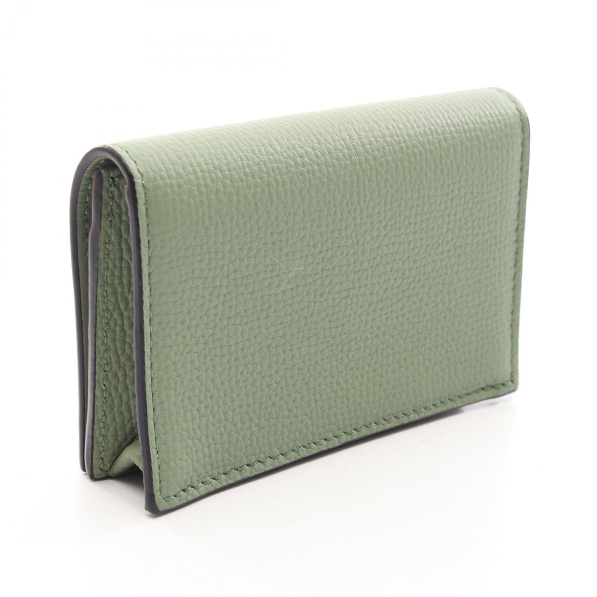 Loewe Business Card Case Anagram Olive Leather — view 2