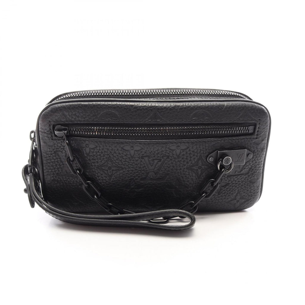Louis Vuitton Clutch Pochette Volga Noir Leather