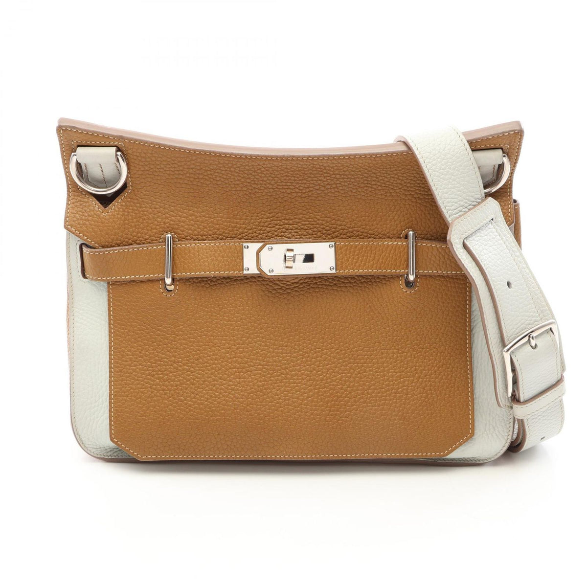 Hermes Shoulder Bag Jypsiere 31 Craft Pearl Gray