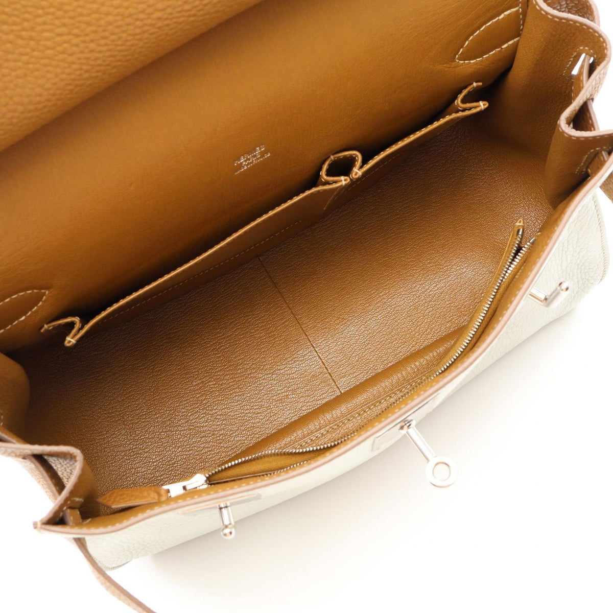 Hermes Shoulder Bag Jypsiere 31 Craft Pearl Gray — view 3