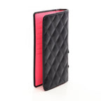 Chanel Bifold Wallet Cambon Line Black Patent Leather Zip — view 2