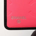 Chanel Bifold Wallet Cambon Line Black Patent Leather Zip — view 5