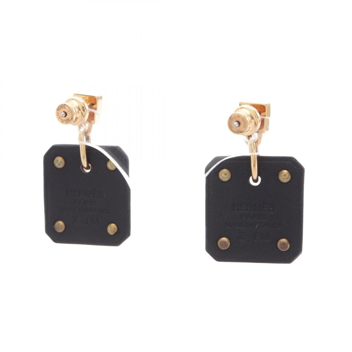 Hermes Earrings As de Coeur FM Leather — view 2
