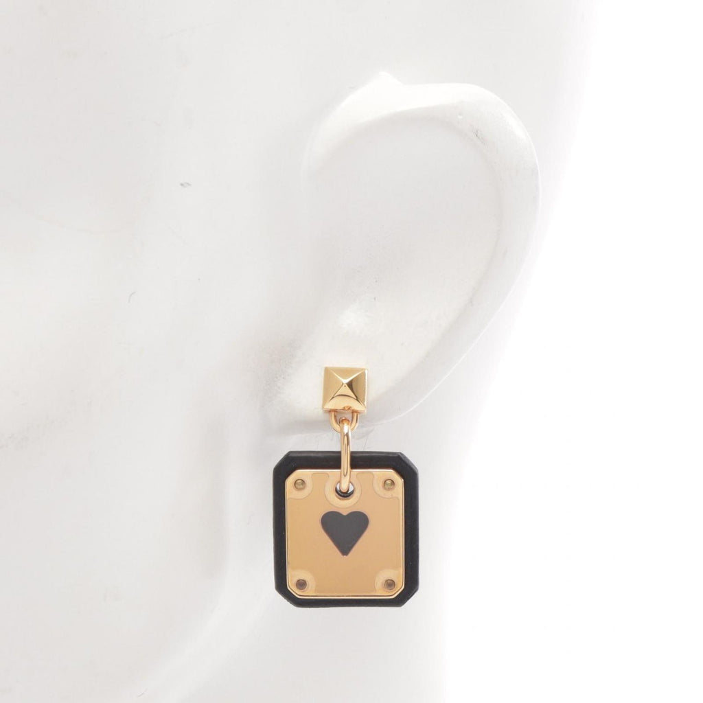 Hermes Earrings As de Coeur FM Leather — view 4
