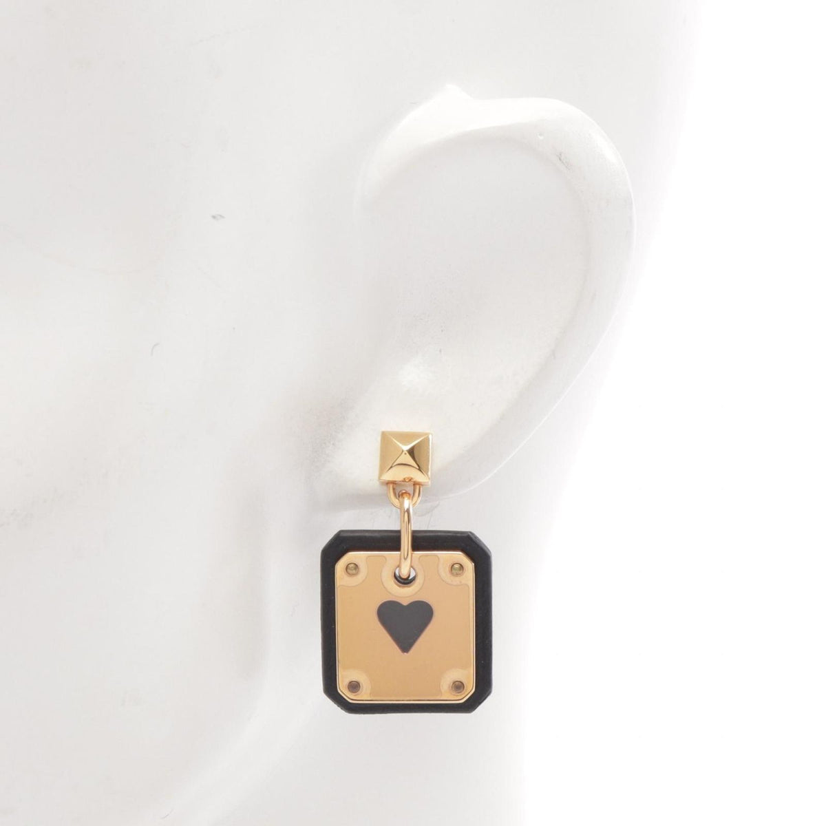 Hermes Earrings As de Coeur FM Leather — view 4