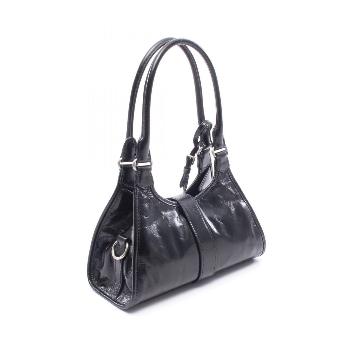 Prada Handbag Soft Lux Black Leather — view 2
