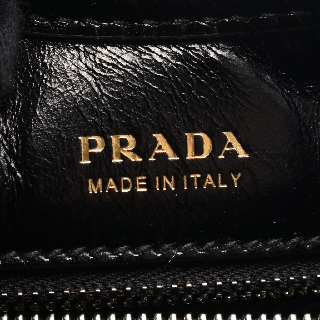 Prada Handbag Soft Lux Black Leather — view 4