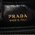 Prada Handbag Soft Lux Black Leather — view 4