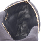 Saint Laurent Paris Coin Purse Sade with Key Ring Black Leather Triangle — view 3