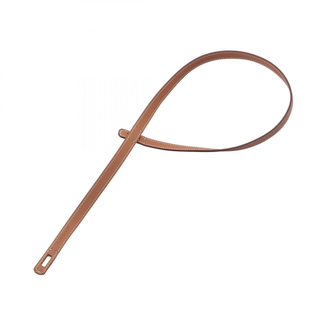 Hermes Necklace Kelly Gold Leather — view 2