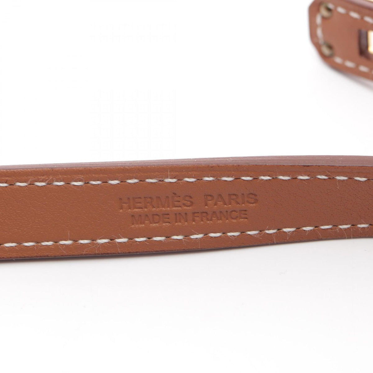 Hermes Necklace Kelly Gold Leather — view 4