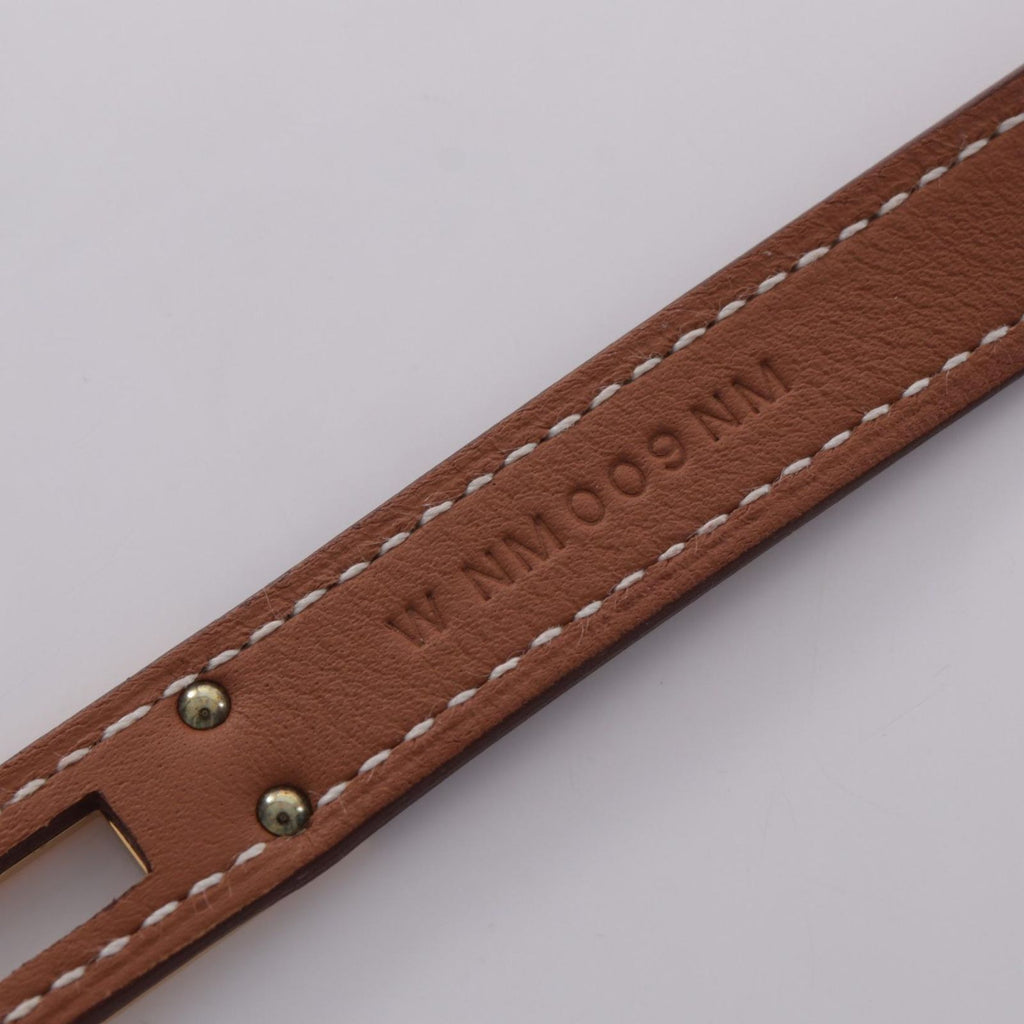 Hermes Necklace Kelly Gold Leather — view 5