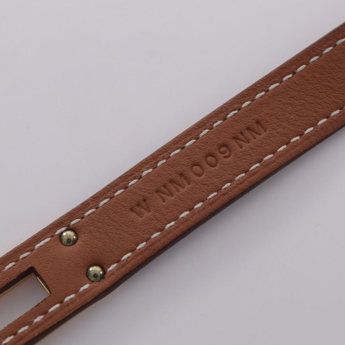 Hermes Necklace Kelly Gold Leather — view 5