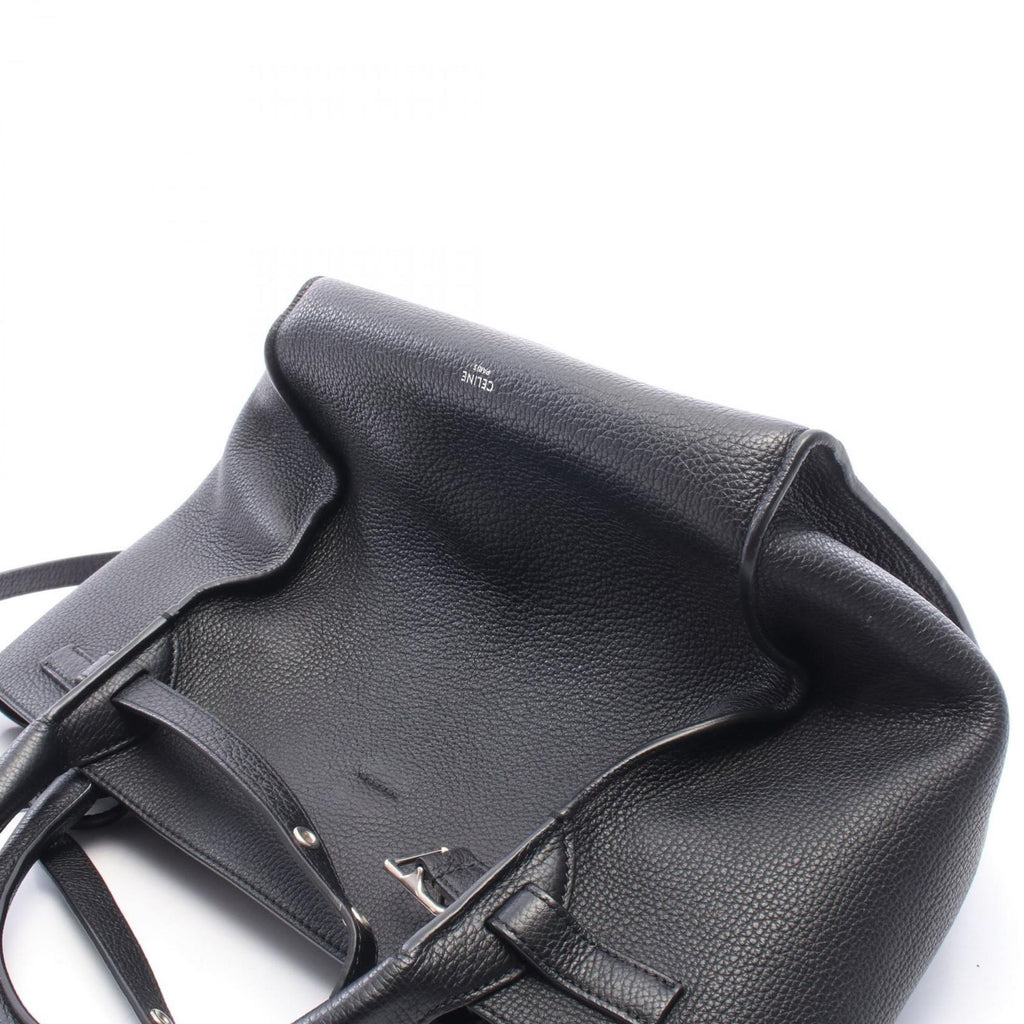 Celine Handbag Big Bag Small with Long Strap Black Leather — view 5