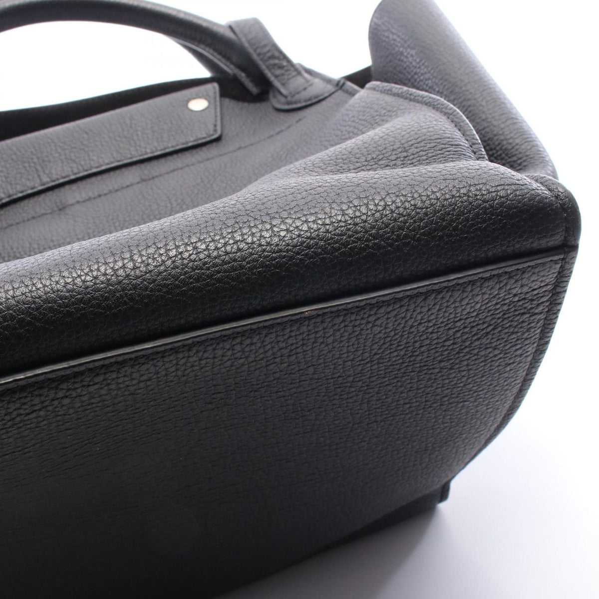 Celine Handbag Big Bag Small with Long Strap Black Leather — view 6