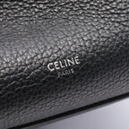 Celine Handbag Big Bag Small with Long Strap Black Leather — view 4