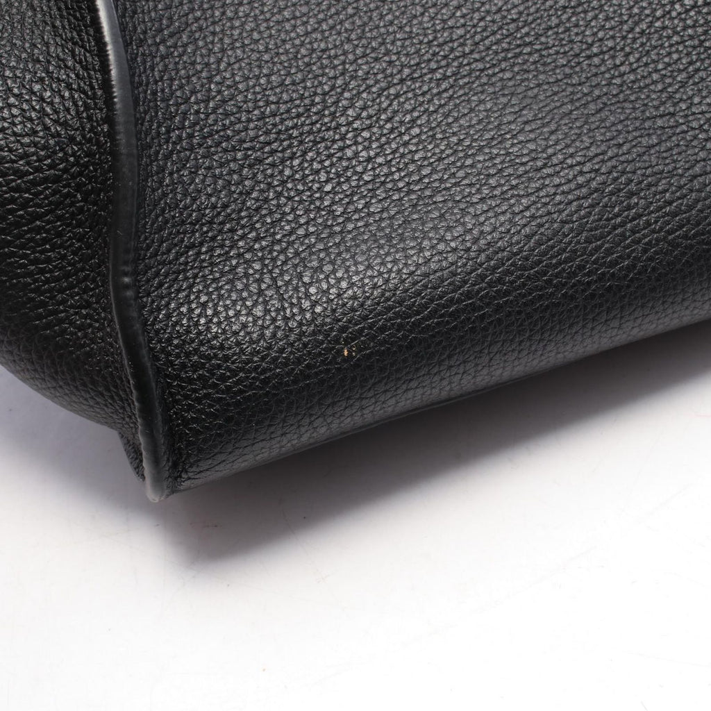 Celine Handbag Big Bag Small with Long Strap Black Leather — view 7