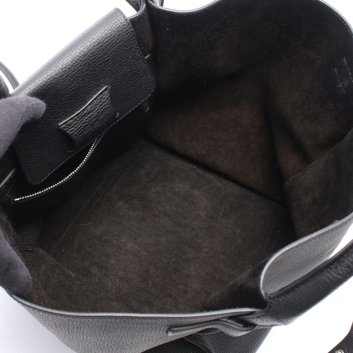 Celine Handbag Big Bag Small with Long Strap Black Leather — view 3