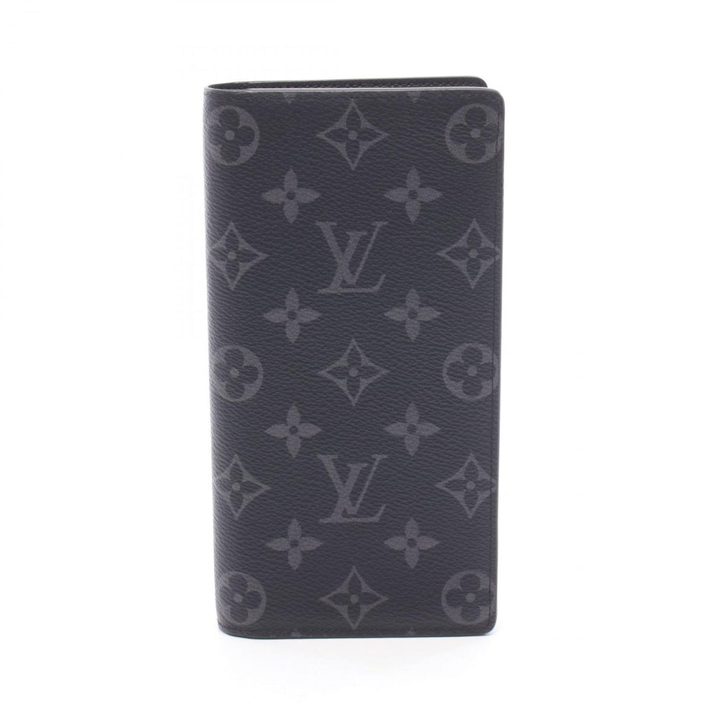 Louis Vuitton Bifold Wallet Portefeuille Brazza Monogram Eclipse