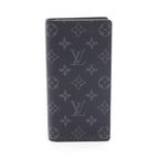 Louis Vuitton Bifold Wallet Portefeuille Brazza Monogram Eclipse