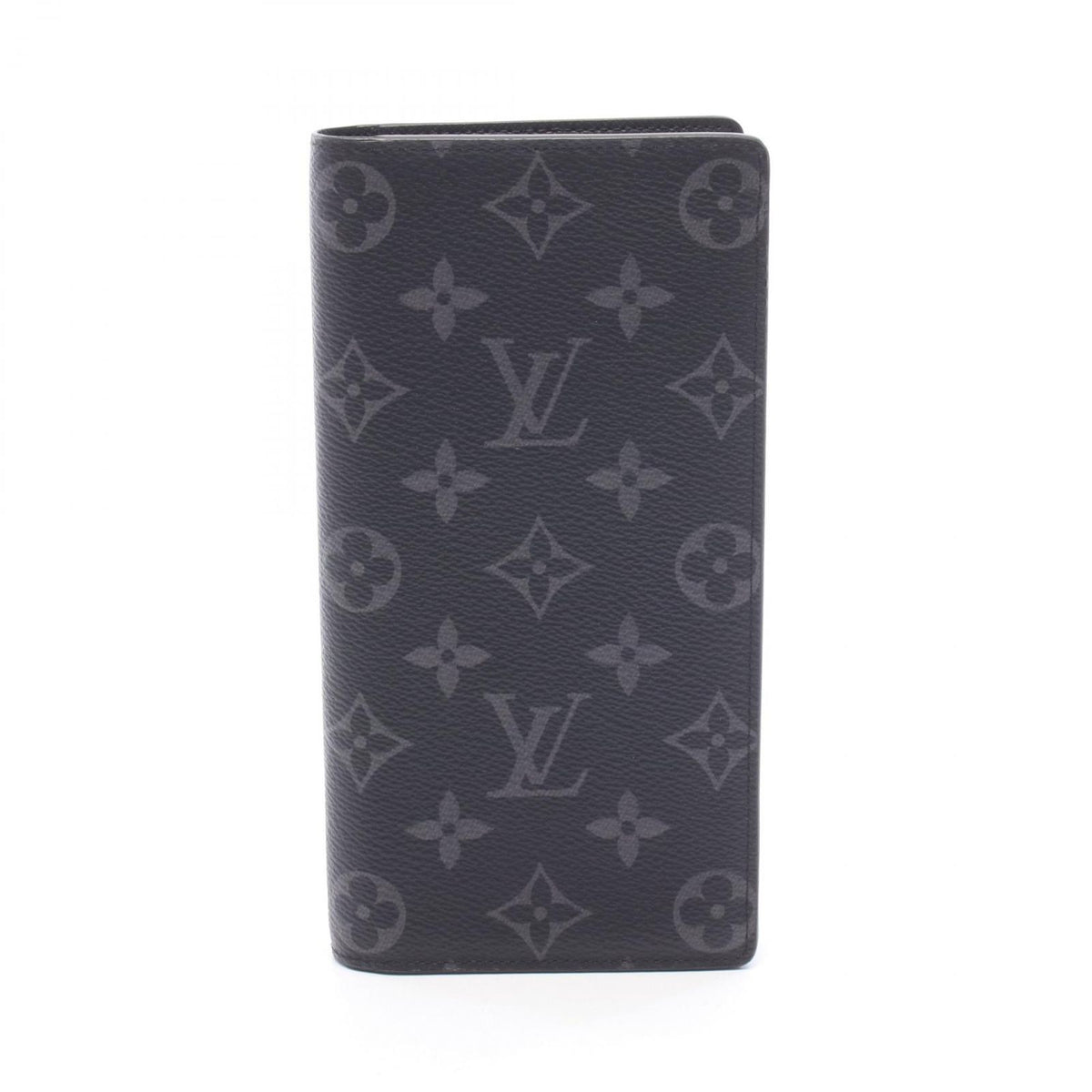 Louis Vuitton Bifold Wallet Portefeuille Brazza Monogram Eclipse