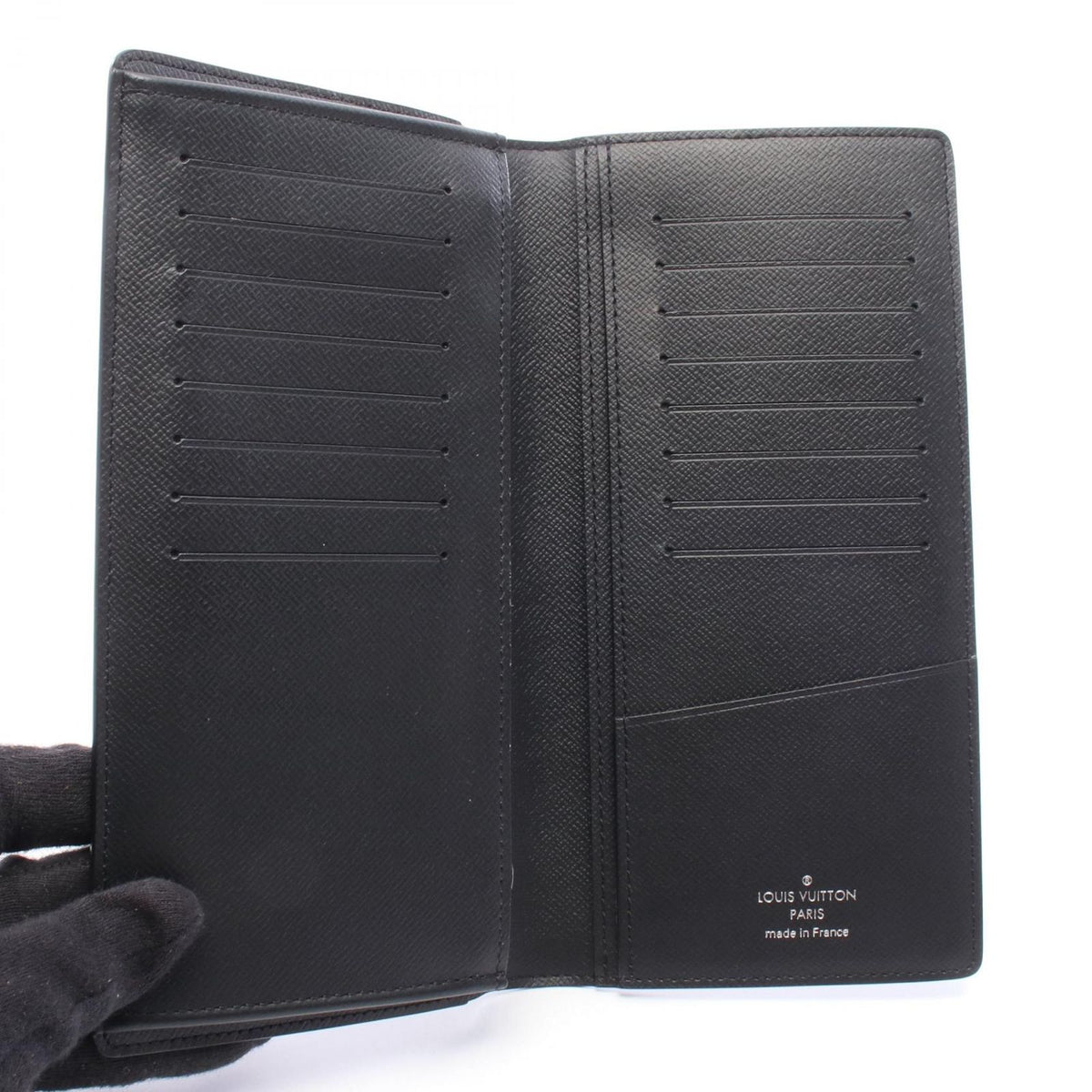 Louis Vuitton Bifold Wallet Portefeuille Brazza Monogram Eclipse — view 3