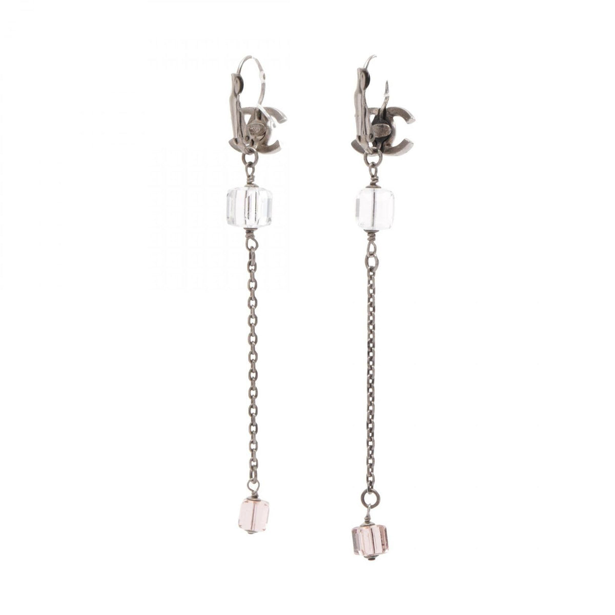 Chanel Earrings CC Logo Cube — view 2