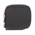 Hermes Coin Purse Azap Compact Mini Silk'in Black Leather