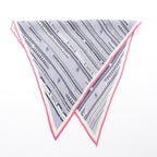 Chanel Scarf CC Logo Pleated Silk — view 7