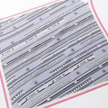 Chanel Scarf CC Logo Pleated Silk
