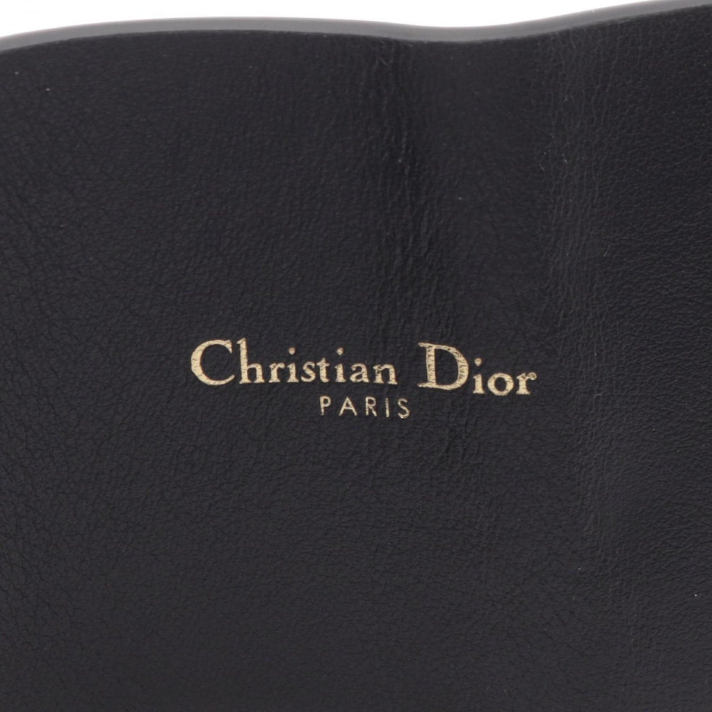 Dior Belt CD Logo Buckle Flower Embroidery Leather — view 4